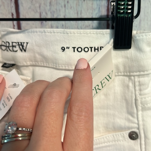 NWT J. Crew 9" toothpick jean in white wash - Picture 16 of 16